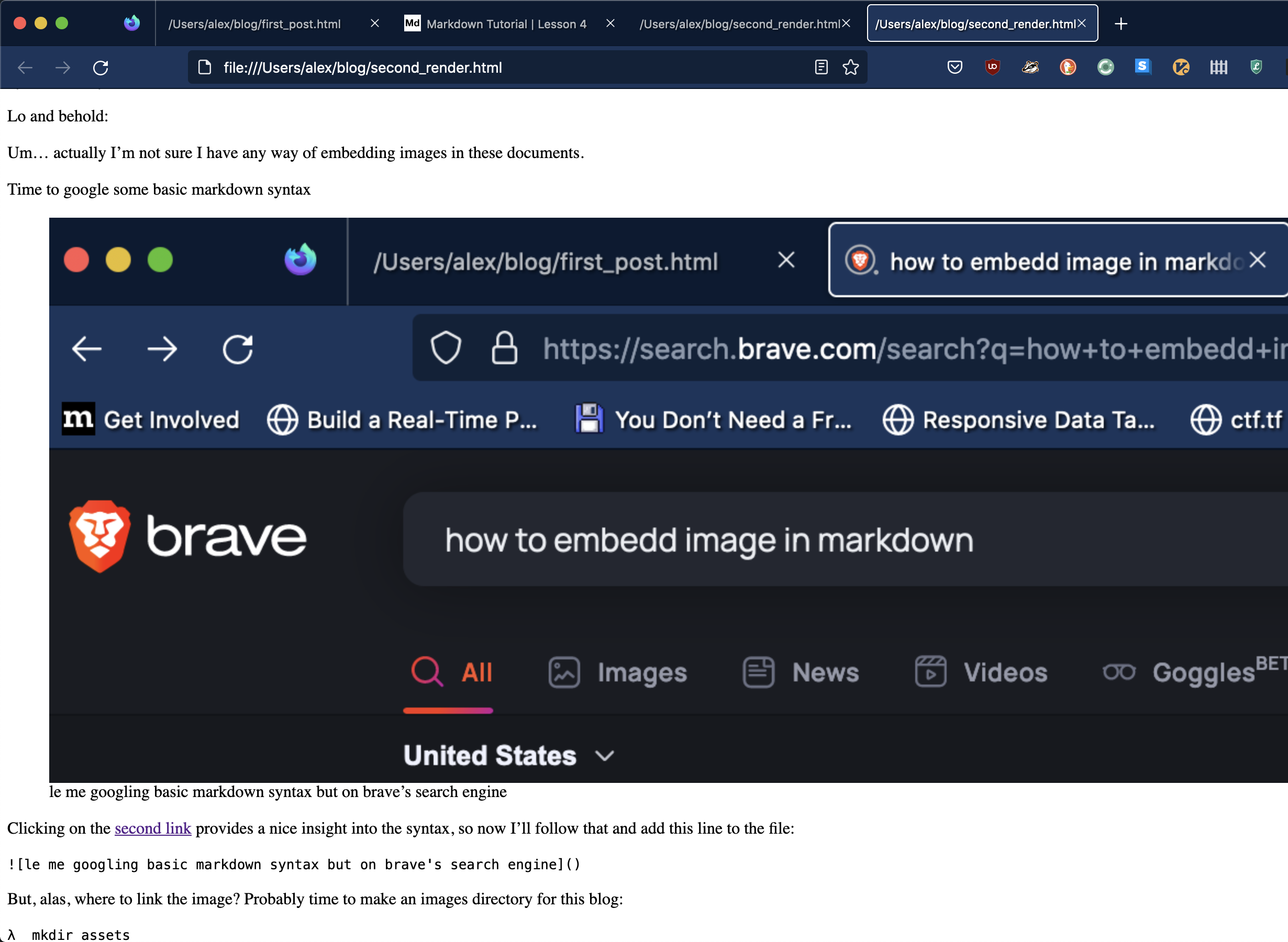 a screenshot of the second render